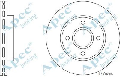 APEC BRAKING dsk504 -  Тормозной диск